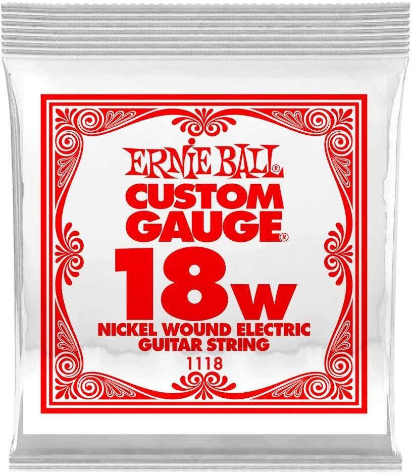 E-gitarren saiten Ernie ball Electric (1) 1118 Slinky Nickel Wound 18 - Saite je stück