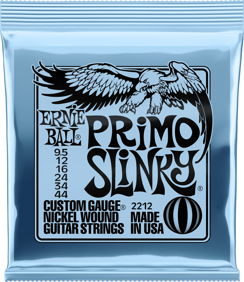 Ernie Ball Electric (6) 2212 Primo Slinky 9,5-44 - E-Gitarren Saiten - Main picture