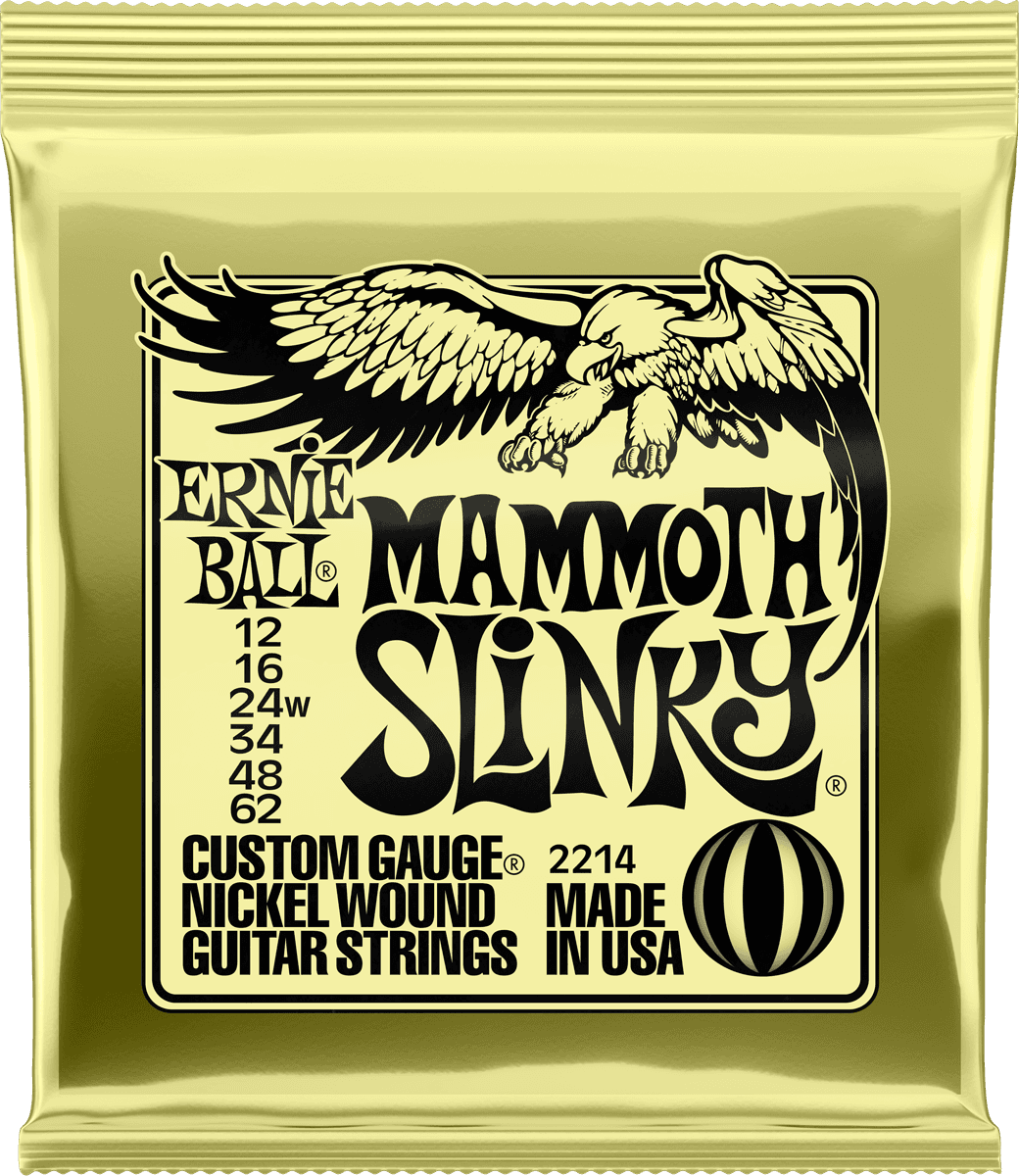Ernie Ball Electric (6) 2214 Mammoth Slinky 12-62 - E-Gitarren Saiten - Main picture