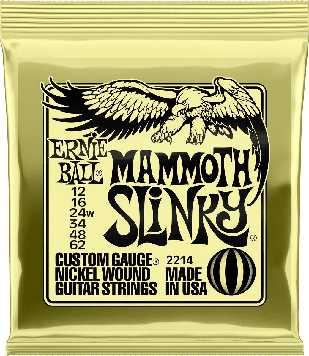 E-gitarren saiten Ernie ball Electric (6) 2214 Mammoth Slinky 12-62 - Saitensätze