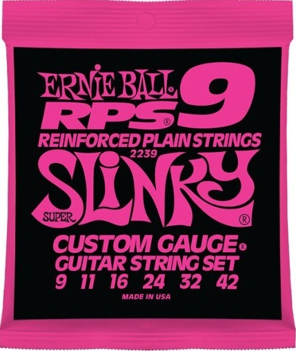 Ernie Ball Jeu De 6 Cordes Electric (6) 2239 Rps-9 Super Slinky Custom Gauge 9-42 - E-Gitarren Saiten - Main picture