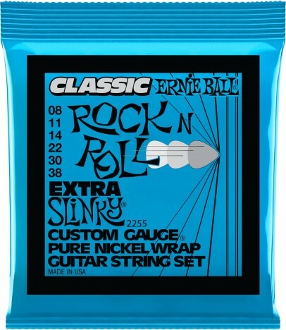 Ernie Ball Jeu De 6 Cordes Electric (6) 2255 Classic Rock N Roll Extra Slinky 8-38 - E-Gitarren Saiten - Main picture