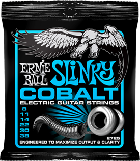 Ernie Ball Jeu De 6 Cordes Electric (6) 2725 Cobalt Extra Slinky 8-38 - E-Gitarren Saiten - Main picture