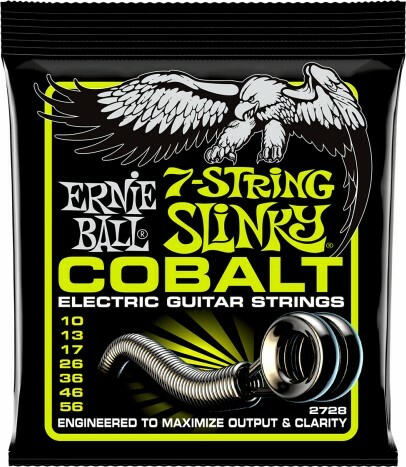 Ernie Ball Jeu De 7 Cordes Electric (7) 2728 Cobalt Regular Slinky 10-56 - E-Gitarren Saiten - Main picture