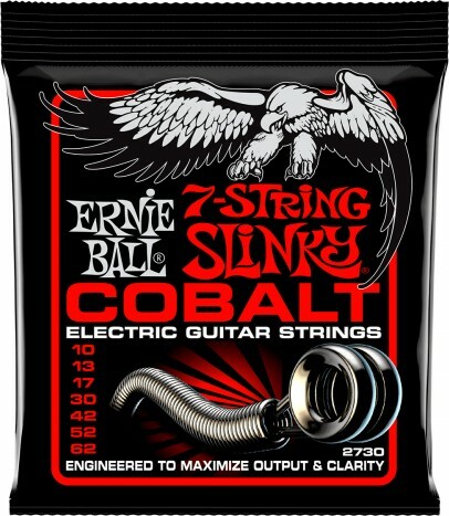 Ernie Ball Jeu De 7 Cordes Electric (7) 2730 Cobalt Skinny Top Heavy Bottom Sthb 10-62 - E-Gitarren Saiten - Main picture