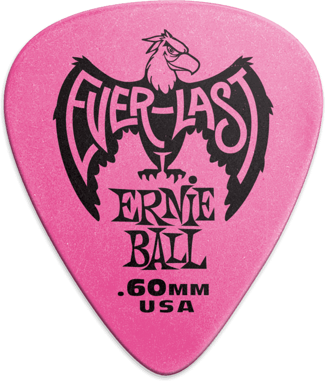 Ernie Ball Everlast 0.60mm Rose (sachet De 12) - Plektren - Main picture