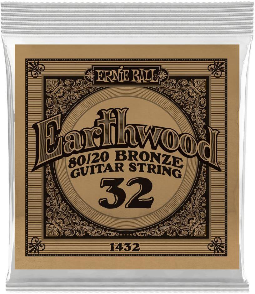 Westerngitarre saiten Ernie ball Folk (1) Earthwood 80/20 Bronze 032 - Saite je stück