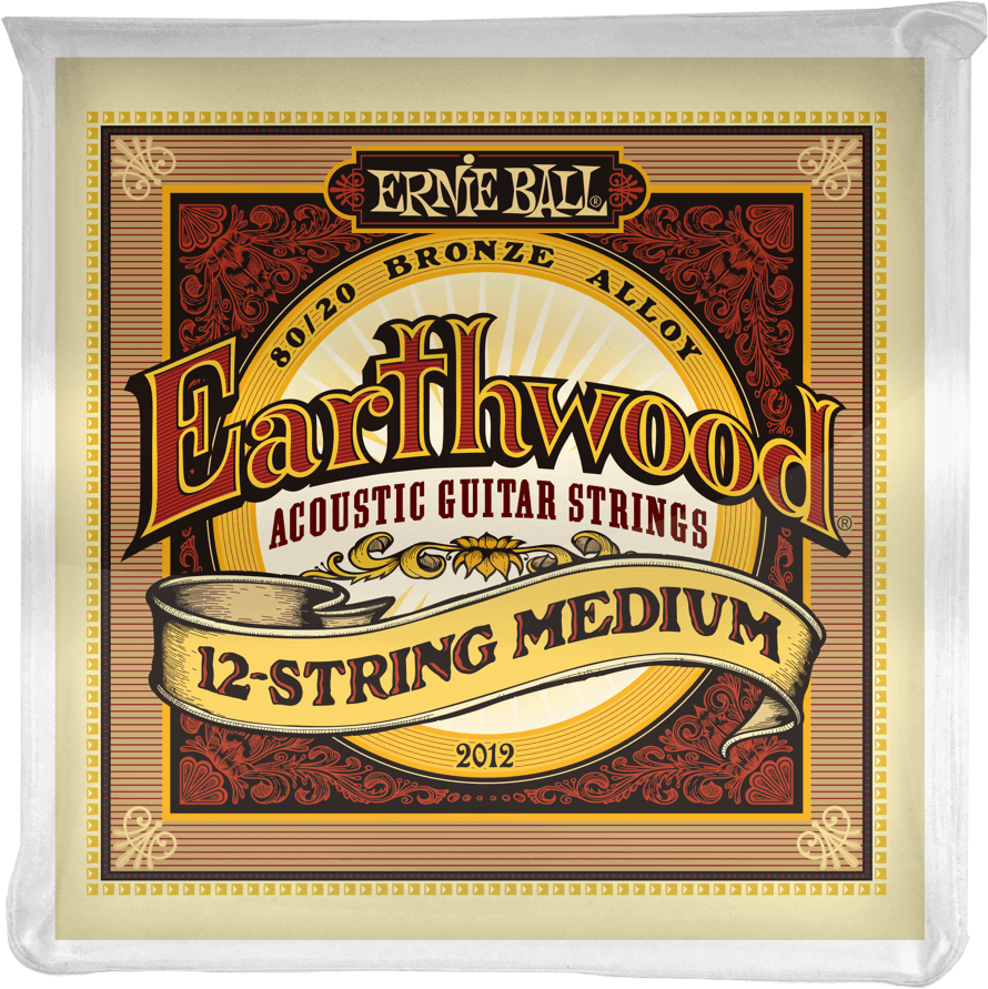 Ernie Ball Jeu De 12 Cordes Folk (12) 2012 Earthwood 80/20 Bronze Medium /12 Cordes 11-52 - Westerngitarre Saiten - Main picture