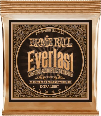 Ernie Ball Jeu De 6 Cordes Folk (6) 3150 Everlast Coated Phosphor Bronze Extra Light 10-50 - Westerngitarre Saiten - Main picture