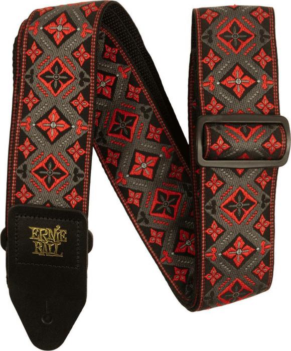 Gitarrengurt Ernie ball Jacquard 2-inches Guitar Strap - Red King