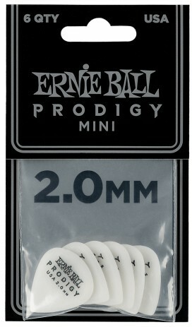 Ernie Ball Mediators Prodigy Sachet De 6 Blanc Mini 2mm - Plektren - Main picture