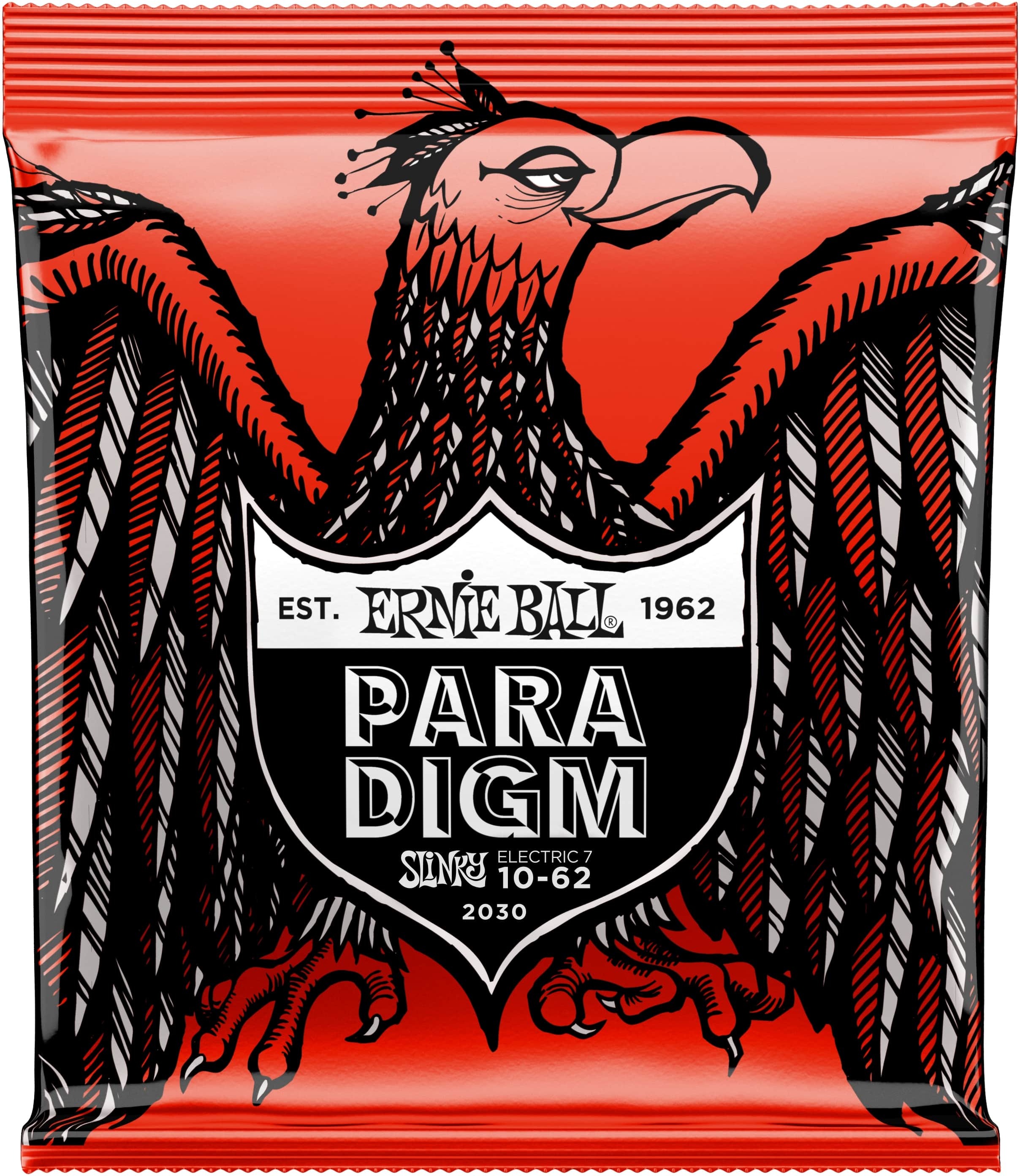 Ernie Ball P02030 7-string Paradigm Sthb Slinky Electric Guitar 7c 10-62 - E-Gitarren Saiten - Main picture