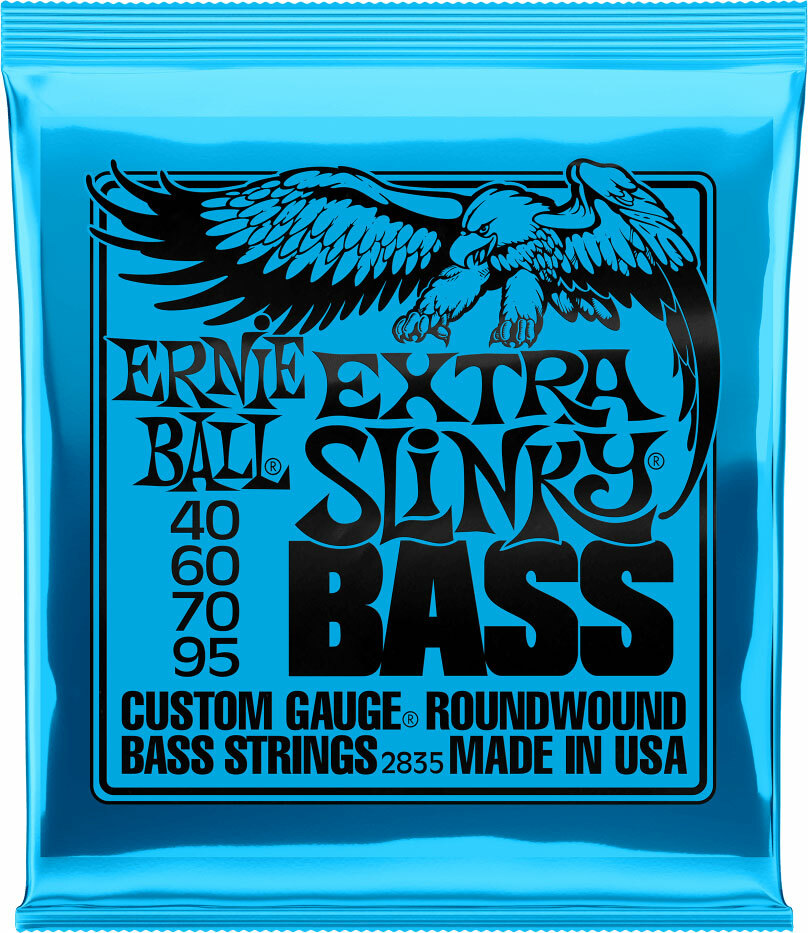 Ernie Ball P02835 Extra Slinky Nickel Wound Electric Bass 4c 40-95 - E-Bass Saiten - Main picture