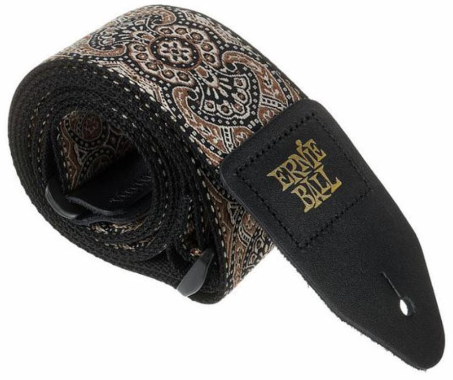 Gitarrengurt Ernie ball P04163 Gold & Black Paisley Jacquard 2in. Guitar Strap