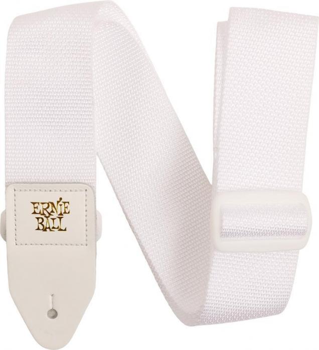 Gitarrengurt Ernie ball Polypro 2-inches Guitar Strap - White & White