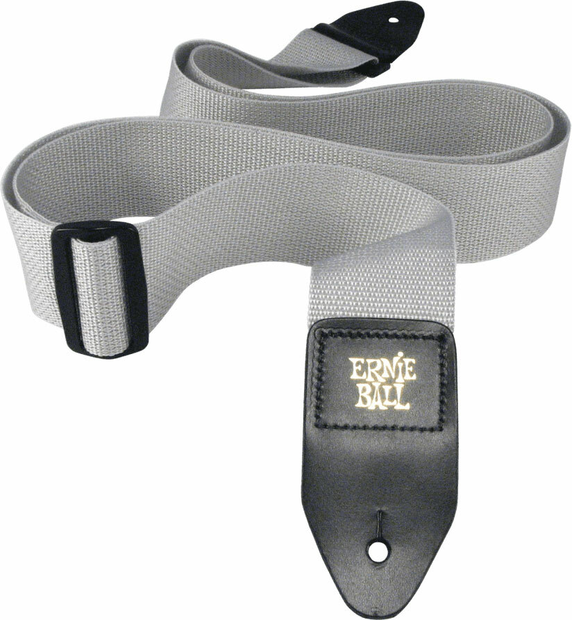 Ernie Ball Polypro Guitar Strap Gray - Gitarrengurt - Main picture