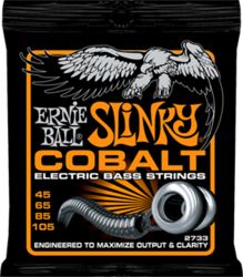 E-bass saiten Ernie ball Bass (4) 2733 Slinky Cobalt 045-105 - Satz mit 4 saiten