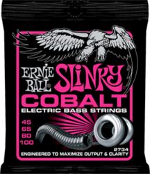 E-bass saiten Ernie ball Bass (4) 2734 Slinky Cobalt 45-100 - Satz mit 4 saiten