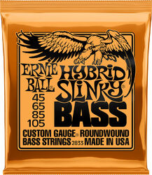 E-bass saiten Ernie ball Bass (4) 2833 Hybrid Slinky Bass 45-105 - Satz mit 4 saiten