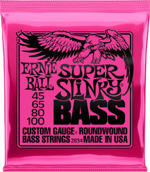 E-bass saiten Ernie ball Bass (4) 2834 Super Slinky 45-100 - Satz mit 4 saiten