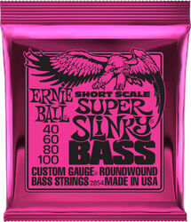 E-bass saiten Ernie ball Bass (4) 2854 Super Slinky Short Scale 40-100 - Satz mit 4 saiten