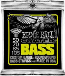 E-bass saiten Ernie ball Bass (4) 3832 Coated Regular Slinky 50-105 - Satz mit 4 saiten