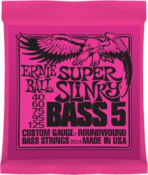 E-bass saiten Ernie ball Bass (5) 2824 Super Slinky 40-125 - 5-saiten-set
