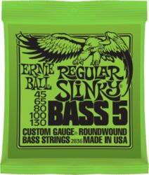 E-bass saiten Ernie ball Bass (5) 2836 Regular Slinky 45-130 - 5-saiten-set