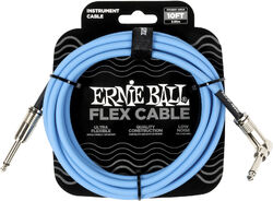 Instrument cables Flex jack/jack angled 3m blue