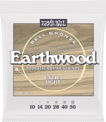 E-gitarren saiten Ernie ball Earthwood bell bronze extra light 10-50 - Saitensätze 