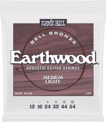 E-gitarren saiten Ernie ball Earthwood bell bronze medium light 12-54 - Saitensätze 