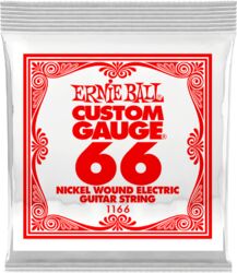 E-gitarren saiten Ernie ball Electric (1) 1166 Slinky Nickel Wound 66 - Saite je stück