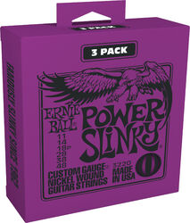 E-gitarren saiten Ernie ball Electric (3X SET) 3220 Power Slinky 11-48 - Saitensätze 