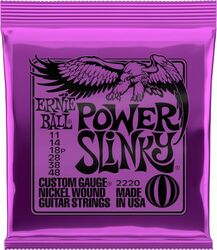 E-gitarren saiten Ernie ball Electric (6) 2220 Power Slinky 11-48 - Saitensätze 