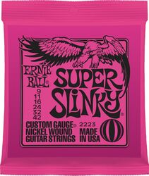 E-gitarren saiten Ernie ball Electric (6) 2223 Super Slinky 09-42 - Saitensätze 