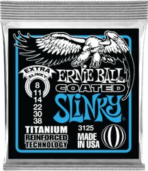 E-gitarren saiten Ernie ball Electric (6) 3125 Coated Titanium Extra Slinky 8-38 - Saitensätze 