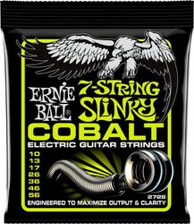 E-gitarren saiten Ernie ball Electric (7) 2728 Cobalt Regular Slinky 10-56 - 7-saiten-set
