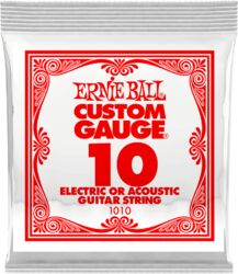 E-gitarren saiten Ernie ball Electric / Acoustic (1) 1010 Slinky Nickel Wound 10 - Saite je stück