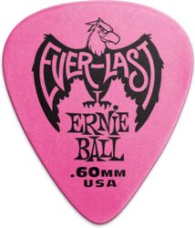 Plektren Ernie ball Everlast Pack of 12 Pink 0,60mm