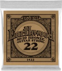 Westerngitarre saiten Ernie ball Folk (1) Earthwood 80/20 Bronze 022 - Saite je stück