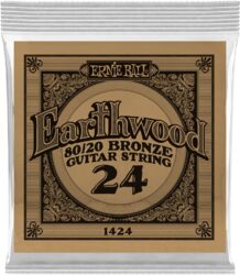 Westerngitarre saiten Ernie ball Folk (1) Earthwood 80/20 Bronze 024 - Saite je stück