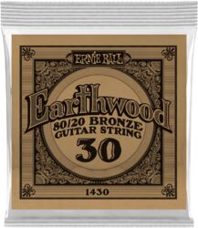 Westerngitarre saiten Ernie ball Folk (1) Earthwood 80/20 Bronze 030 - Saite je stück