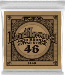 Westerngitarre saiten Ernie ball Folk (1) Earthwood 80/20 Bronze 046 - Saite je stück