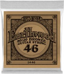 Westerngitarre saiten Ernie ball Folk (1) Earthwood 80/20 Bronze 046 - Saite je stück