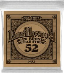 Westerngitarre saiten Ernie ball Folk (1) Earthwood 80/20 Bronze 052 - Saite je stück