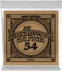 Westerngitarre saiten Ernie ball Folk (1) Earthwood 80/20 Bronze 054 - Saite je stück