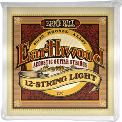 Westerngitarre saiten Ernie ball Folk (12) 2010 Earthwood Light 009-046 - 12-saiten-set