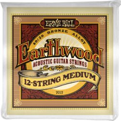Westerngitarre saiten Ernie ball Folk (12) 2012 Earthwood Medium 11-52 - 12-saiten-set