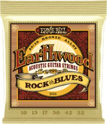 Westerngitarre saiten Ernie ball Folk (6) 2008 Earthwood Rock & Blues 10-52 - Saitensätze 