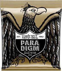 Westerngitarre saiten Ernie ball Folk (6) 2090 Paradigm 80/20 Bronze 10-50 - Saitensätze